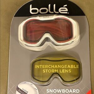 Bolle Snowboard Goggles with Interchangeable Lens & Storage Bag